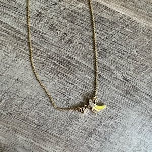 Kate Spade Top Banana Necklace gold